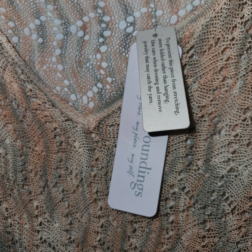 NWT Soft Surroundings Sheer Tunic Murano Sweater Pink Cedar